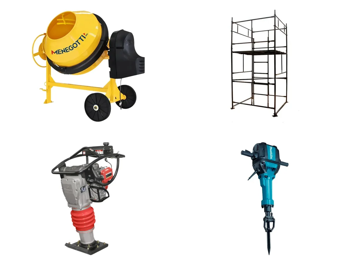 Equipamentos do Mestre da Obra para locação